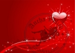 Sparkle red Valentine background