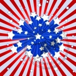 American starburst background
