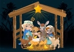 Holy Family at Christmas night
