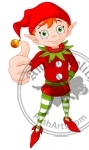 Thumb Up Christmas Elf
