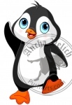 Cartoon baby penguin