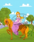 Princess Riding Horse